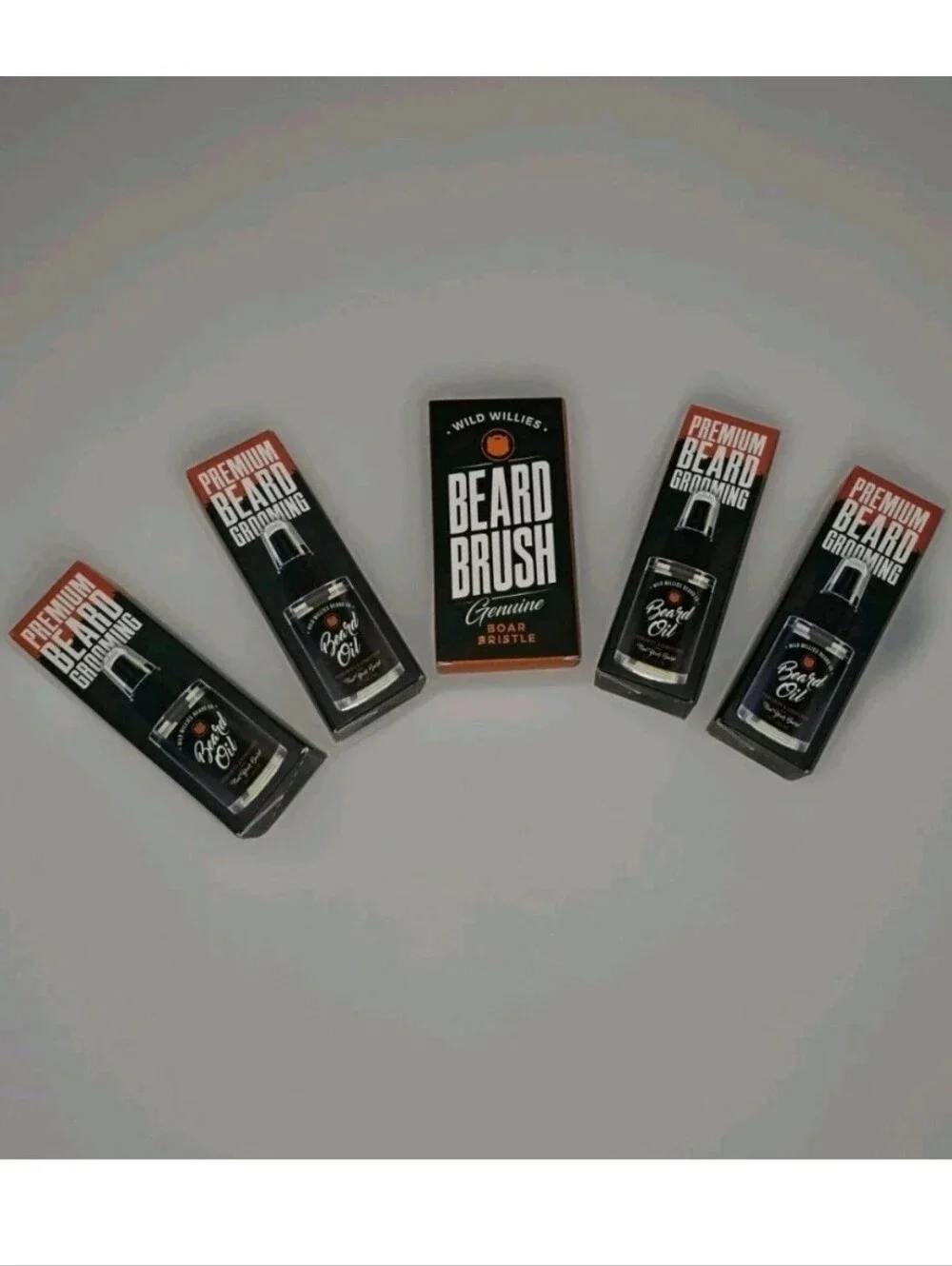 Wild Willies Beard Brush & Premium Beard Grooming Bundle